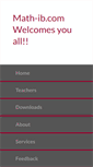 Mobile Screenshot of math-ib.com